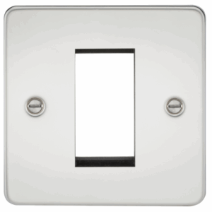 Knightsbridge 1G Modular Faceplate - Polished Chrome