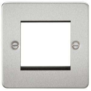 Knightsbridge 2G Modular Faceplate - Brushed Chrome