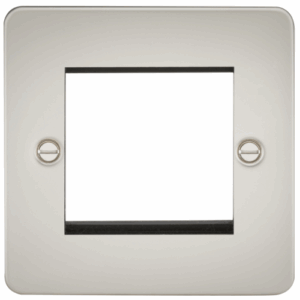 Knightsbridge 2G Modular Faceplate - Pearl