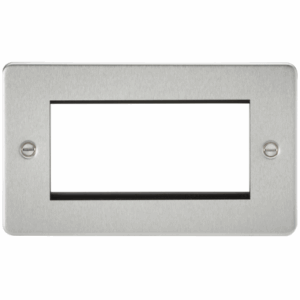 Knightsbridge 4G Modular Faceplate - Brushed Chrome