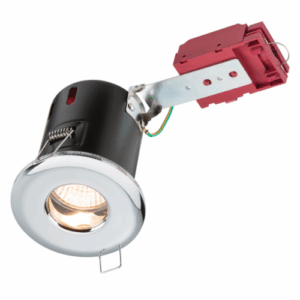 Knightsbridge 230V IP65 GU10 IC Fire-Rated Shower Downlight Chrome