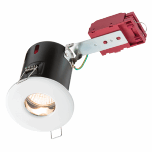 Knightsbridge 230V IP65 GU10 IC Fire-Rated Shower Downlight White