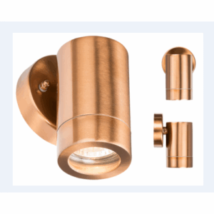 Knightsbridge 230V IP65 GU10 35W Fixed  Wall Light - Copper Colour