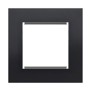 Retrotouch Aura Single Euro Module Plate - Matt Black
