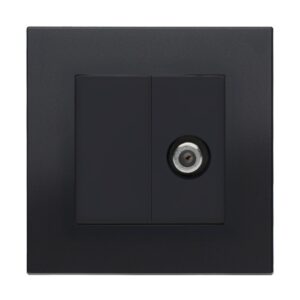 Retrotouch Aura SAT F-Connector Socket - Matt Black