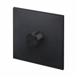 Retrotouch Aura Single Dimmer Switch - Matt Black