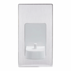 Brushed Steel faceplate for Proofvision Single Toothbrush Charger