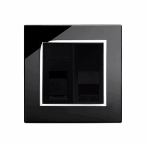 Retrotouch Crystal CT CAT5E / RJ11 Socket (Black CT)