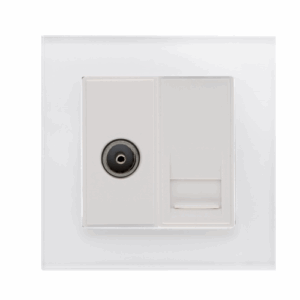 Retrotouch Crystal Tv/master Socket (White PG)
