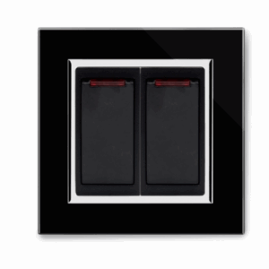 Retrotouch Crystal 20A Dual Switch With Neon (Black CT)