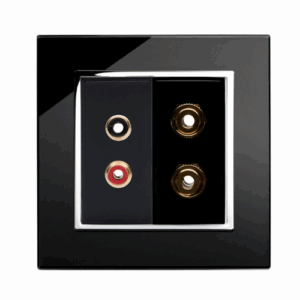 Retrotouch Crystal CT 2 RCA Phono / Speaker Post (Black CT)