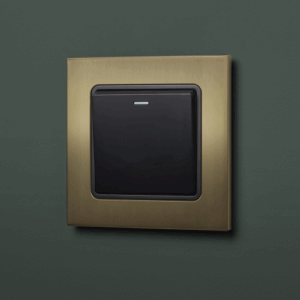 Retrotouch Aura Single Intermediate Switch- Brushed Brass