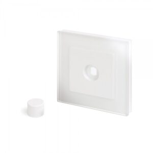Retrotouch Crystal PG 1 Gang LED Dimmer Plate White