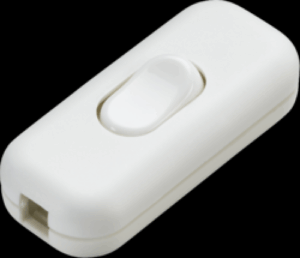 Knightsbridge 6A DP Inline Cord Switch - White