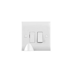 Saxby Electrical Curved Edge 13a Switched Fused Spur Unit With Flex Outlet