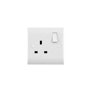 Saxby Electrical Curved Edge 13a 1g Dp Switched Socket