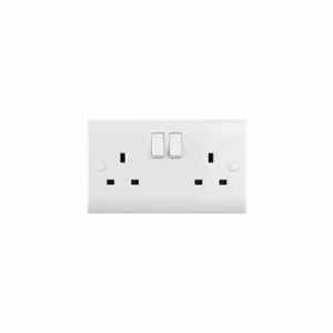 Saxby Electrical Curved Edge 13a 2g Dp Switched Socket