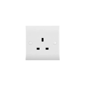 Saxby Electrical Curved Edge 13a 1g Sp Unswitched Socket