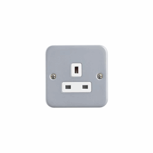 Saxby Electrical Metal Clad 13a 1g Sp Unswitched Socket