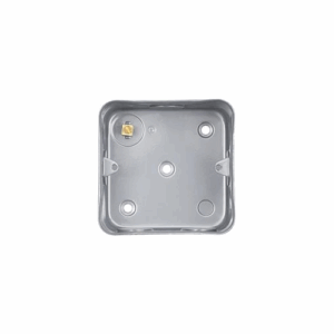 Saxby Electrical Metal Clad 1g Surface Metal Box With Ko's