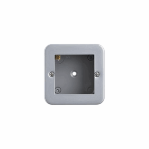Saxby Electrical Metal Clad 2g Modular Faceplate (2 Modules)