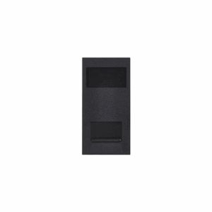 Saxby Electrical Euro Module Telephone Secondary Module - Matt Black