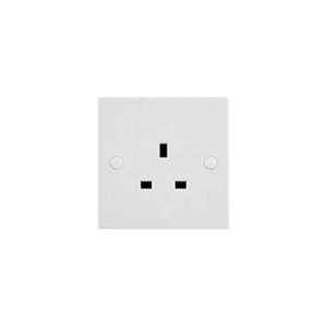Saxby Electrical Square Edge 13a 1g Sp Unswitched Socket