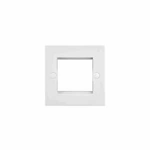 Saxby Electrical Square Edge 2g Modular Faceplate (2 Modules)