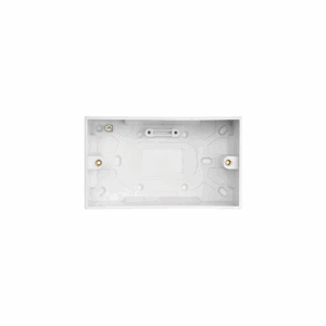 Saxby Electrical Square Edge Double 47mm Patress Box