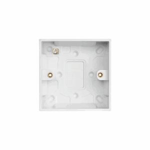 Saxby Electrical Square Edge Single 25mm Patress Box
