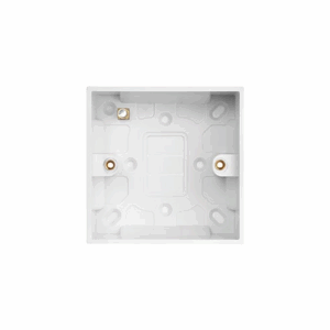 Saxby Electrical Square Edge Single 35mm Patress Box