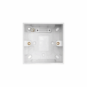 Saxby Electrical Square Edge Single 47mm Patress Box
