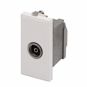 Retrotouch TV Female Outlet Module 25 x 50mm (White)