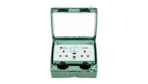 Timeguard Weathersafe Vision Twin Gang 13A?Outdoor Switched?RCD Socket (Active) IP66