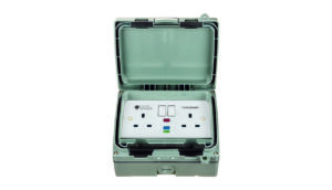 Timeguard Weathersafe Extreme Twin Gang 13A Outdoor Switched RCD Socket Active IP66