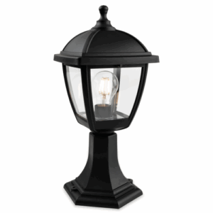 Firstlight Palma Resin Lantern Pillar Black