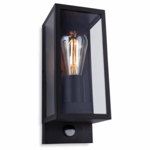 Firstlight Dallas Wall Light with PIR Black