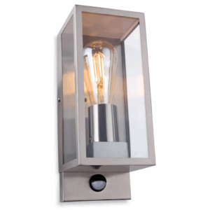 Firstlight Dallas Wall Light with PIR Stainless Steel