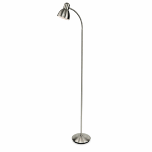 Firstlight Morgan Floor Lamp Brushed Steel