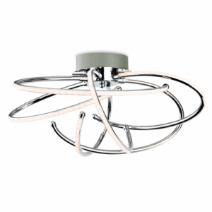 Firstlight Caprice LED Flush Ceiling Fitting Chrome
