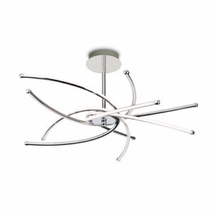 Firstlight Caprice LED Semi Flush Ceiling Fitting Chrome