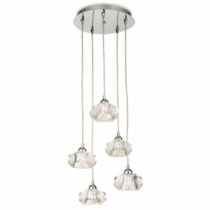 Firstlight Lisbon 5 Light Pendant Chrome