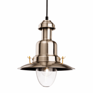 Firstlight Classic Fisherman Pendant Brushed Steel