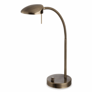 Firstlight Milan LED Table Lamp Antique Brass