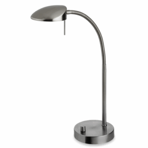 Firstlight Milan LED Table Lamp Brushed Steel
