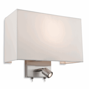 Firstlight Fargo 2 Light Wall Brushed Steel