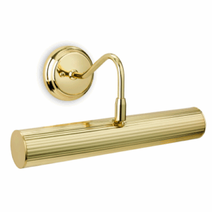 Firstlight Traditional Reeded Picture Light 300mm Polished Brass