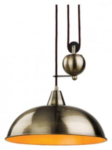 Firstlight Century Rise & Fall Pendant Antique Brass