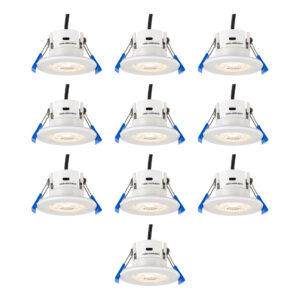 Saxby ShieldECO CCT Fire Rated 5W Downlight IP65 10 Pack