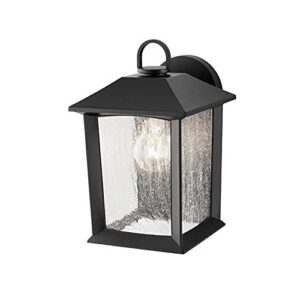 Lutec Ashton IP23 E27 Wall Light Black